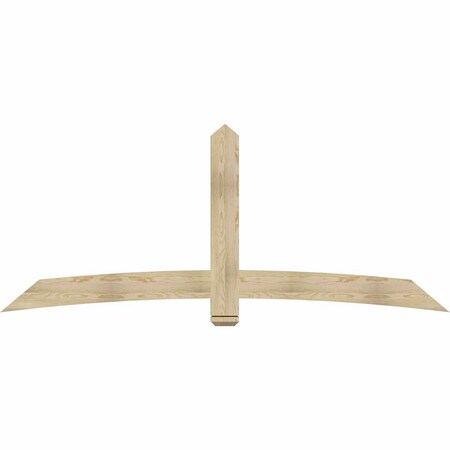Ekena Millwork Bellingham Rough Sawn Timber Gable Bracket, Douglas Fir, 96"W x 40"H x 2"D x 6"F, 10/12 Pitch GBW096X40X0206BEL00RDF